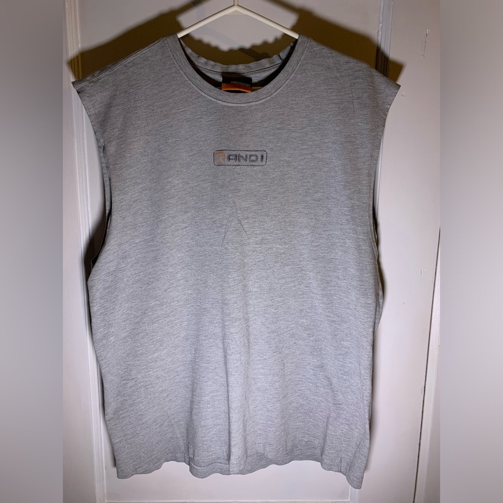 Y2K And1 basketball graphic tank top